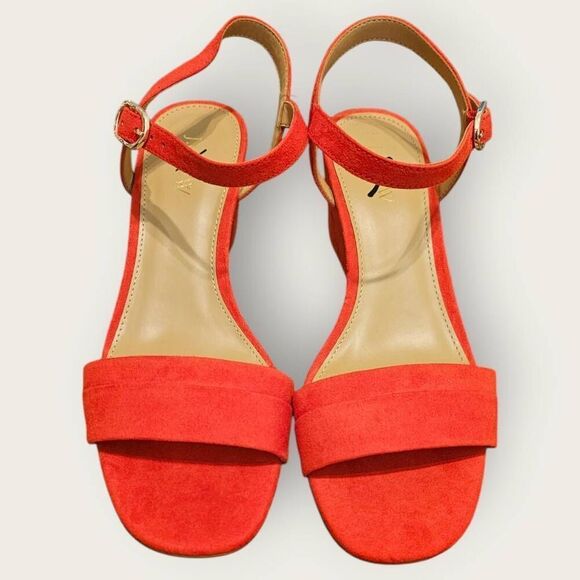 Stylish Red J.Crew Wedge Sandals SZ 8.5 - Picture 1 of 6